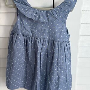 GAP Blue Polka Dot Casual Dress